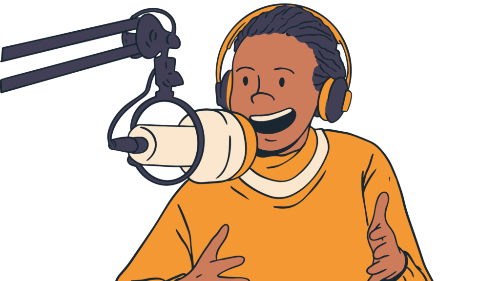 image showing boy Talking using Microphone