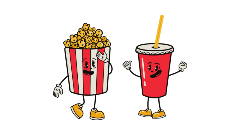 image showing pop corn illustration