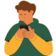 image showing boy using smartphone