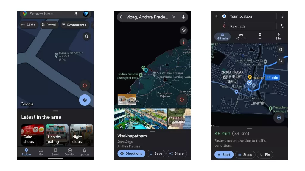 share your live location on Google maps