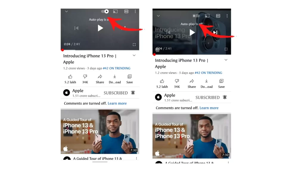 How to turn off autoplay on YouTube on your mobile phone