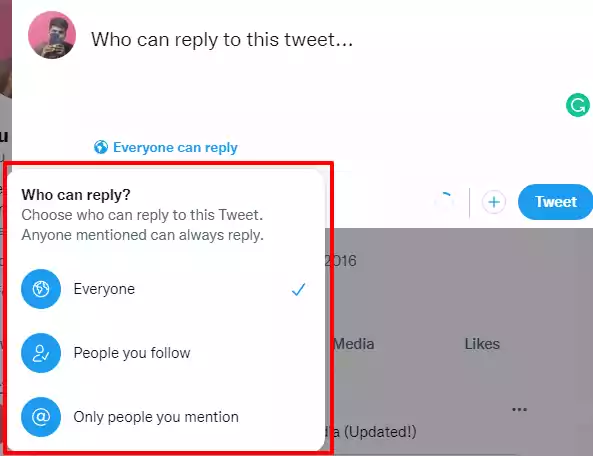 twitter who can reply feature image