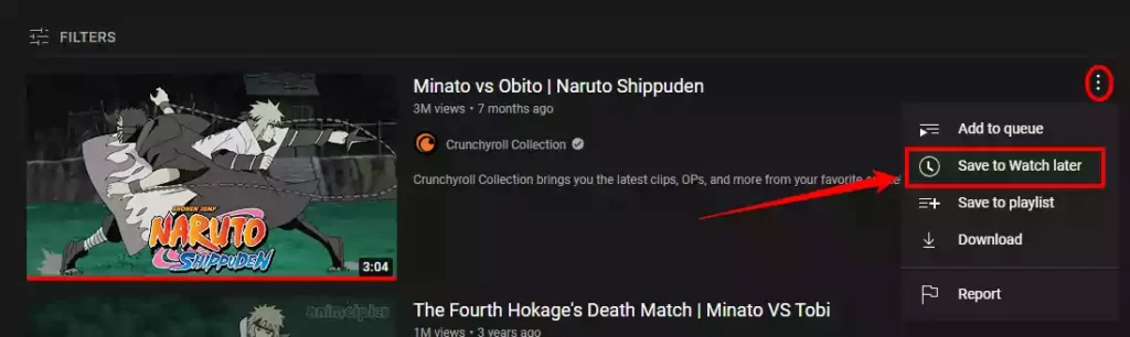 Image showing youtube video minato vs obito