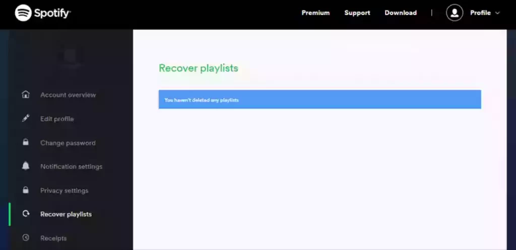 Image showing spotify playlist recover