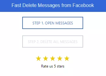 Image showing that deleting facebook messages at once