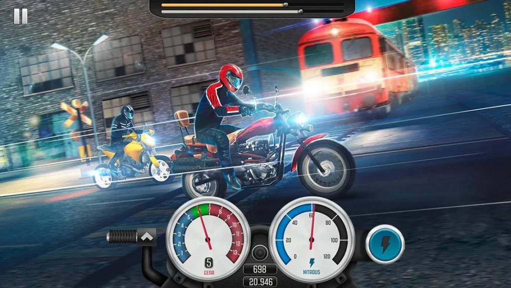 Image showing the screenshot of top bike game