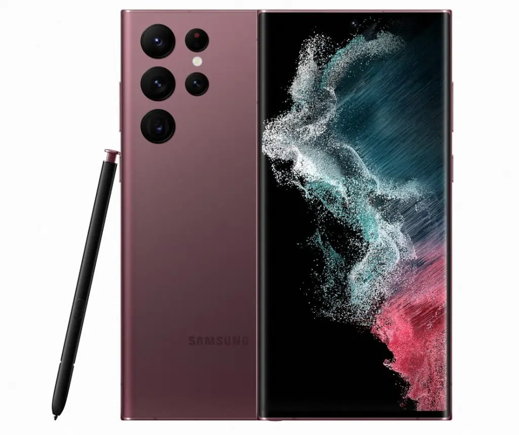image showing Samsung galaxy Ultra smartphone